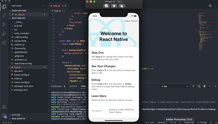 react native app devleopment