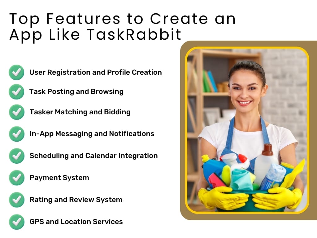 Top Features to Create an App Like TaskRabbit